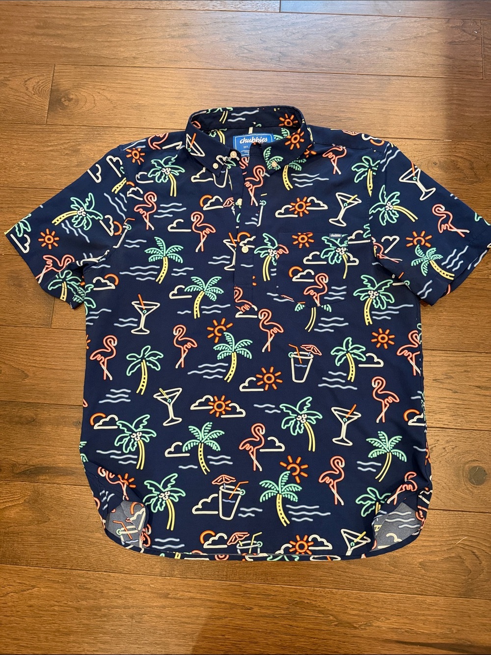 chubbies Performance Polo The Neon Light Size Large - C11-487